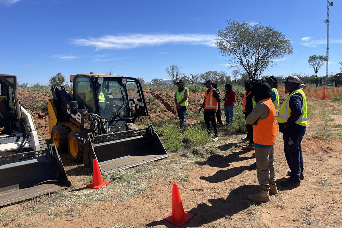 Rangers attend the 2024 Central Land Council Ranger Camp at Tilmouth Well