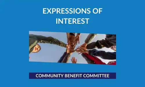 Represent your community on the Community Benefit Committee
