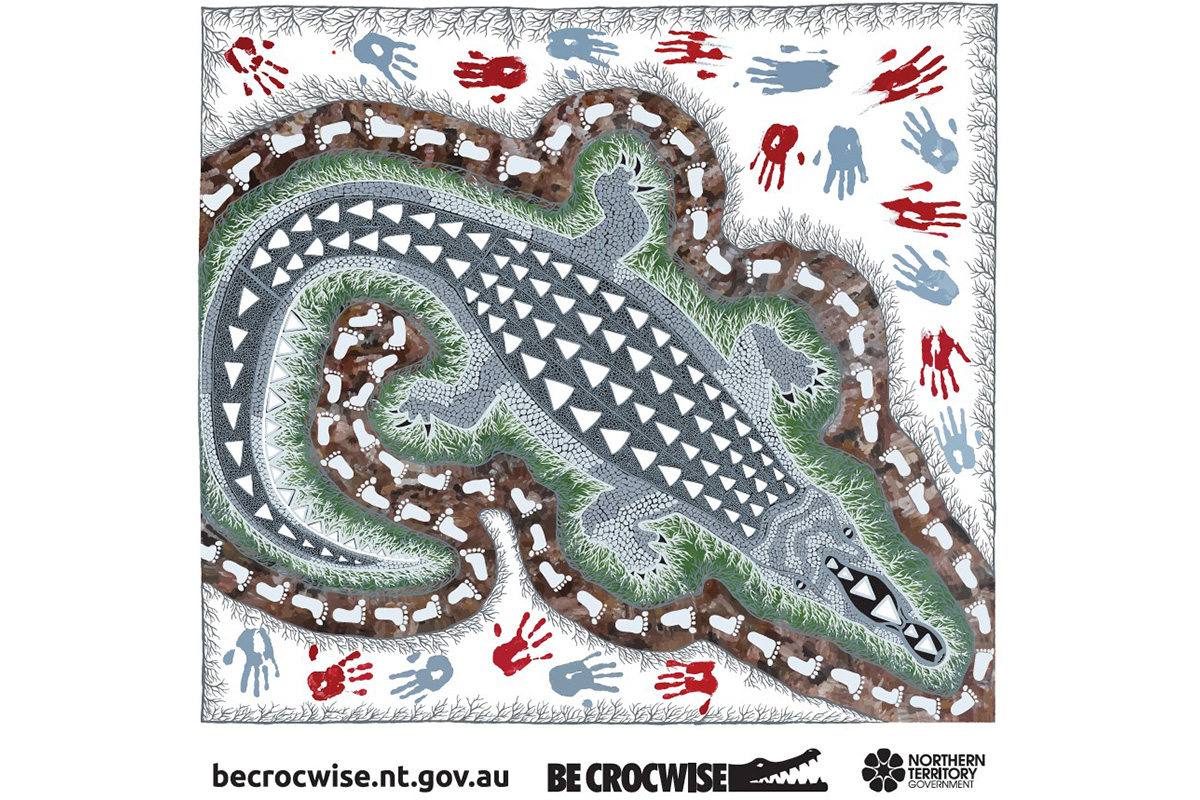 Sharona Bishop tells the Be Crocwise story through art